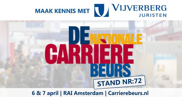 Bezoek Vijverberg op De Nationale Carrièrebeurs! 6&7 april 2018